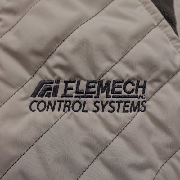 Columbia Quilted Fleece-Lined Vest Women’s Medium White Gray Outdoor Layer - Picture 2 of 12